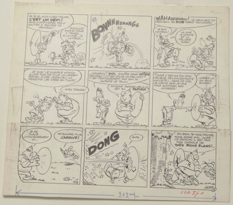 Greg, Haineux gordien a la tête dur !! gag N°8  (?) - Comic Strip