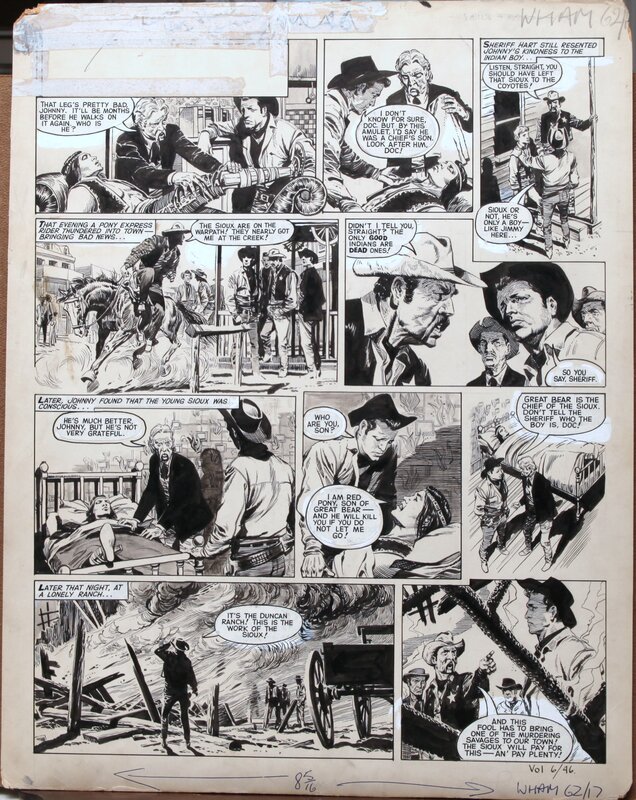 Don Lawrence, Wells Fargo & Pony Express - 1960 - Comic Strip
