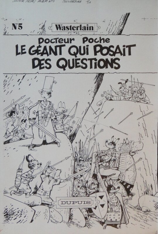 Marc Wasterlain, 1982 - Dr Poche : Le géant qui posait des questions - Couverture originale