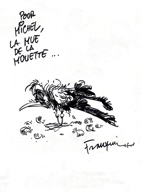 André Franquin, La mue de la mouette - Dédicace