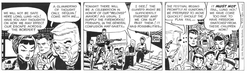Frank Robbins, Johnny Hazard . Strip du 23 / 06 / 1959 . - Comic Strip