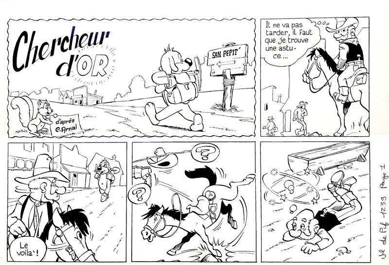 Louis Cance, Pif Gadget N°1 Pif Chercheur d'Or - Comic Strip