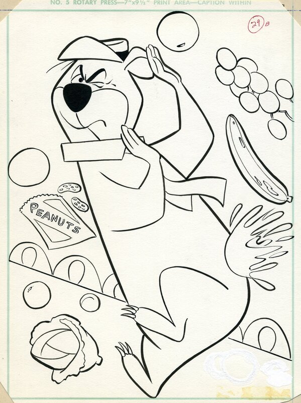 Yogi BEAR ! by Frank McSavage - Original Illustration