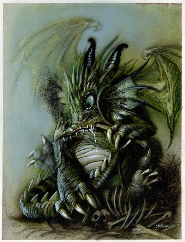 Emmanuel Civiello, L'univers des dragons - Original Illustration
