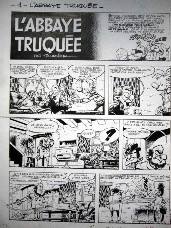 Jean-Claude Fournier, Spirou et Fantasio L'abbaye truquée - Comic Strip