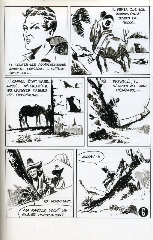 Le  CANYON PERDU par Claude-Henri Juillard - Planche originale