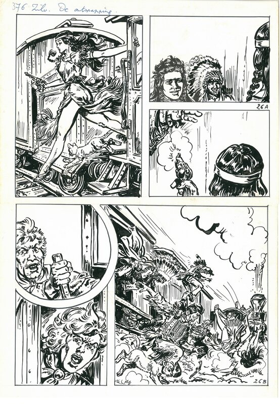 Frank Sels, 3 planches de Zilverpijl (voir aussi images additionnelles) - Comic Strip Frank Sels, 3 planches de Zilverpijl (voir aussi images additionnelles) - Comic Strip