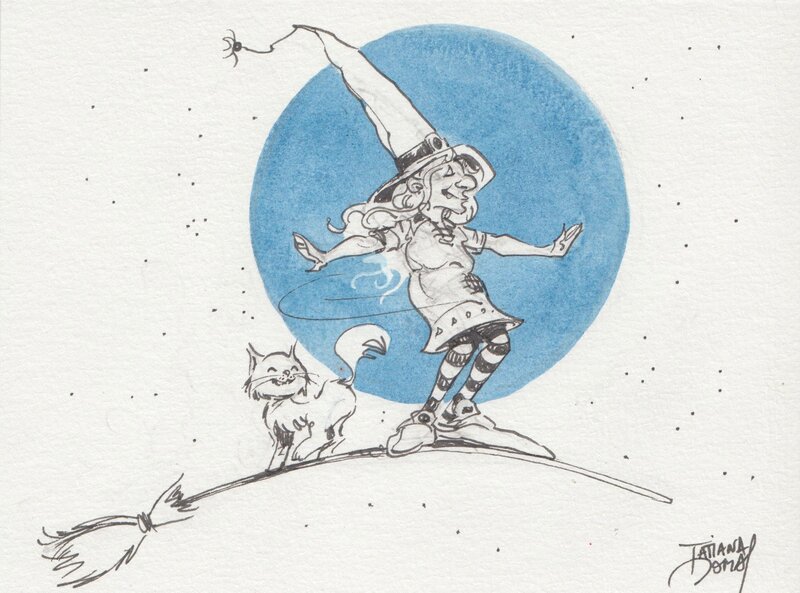 La sorcière Miralda par Tatiana Domas - Illustration originale