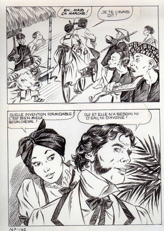 Alberto Del Mestre, Ombres chinoises - La Schiava n°25 planche 149 (série jaune n°130) - Comic Strip