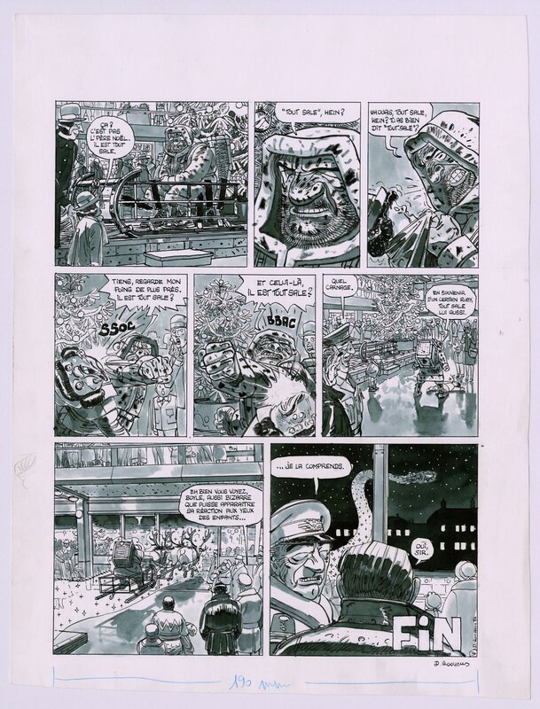 Daniel Goossens, Route vers l'enfer - Planche de fin - Comic Strip
