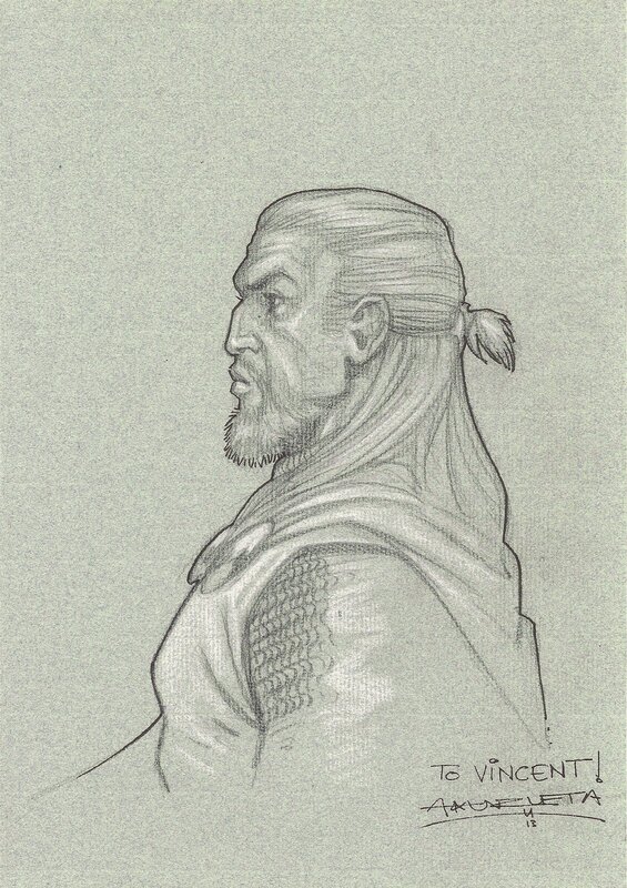 Buste masculin by Angel Unzueta - Sketch