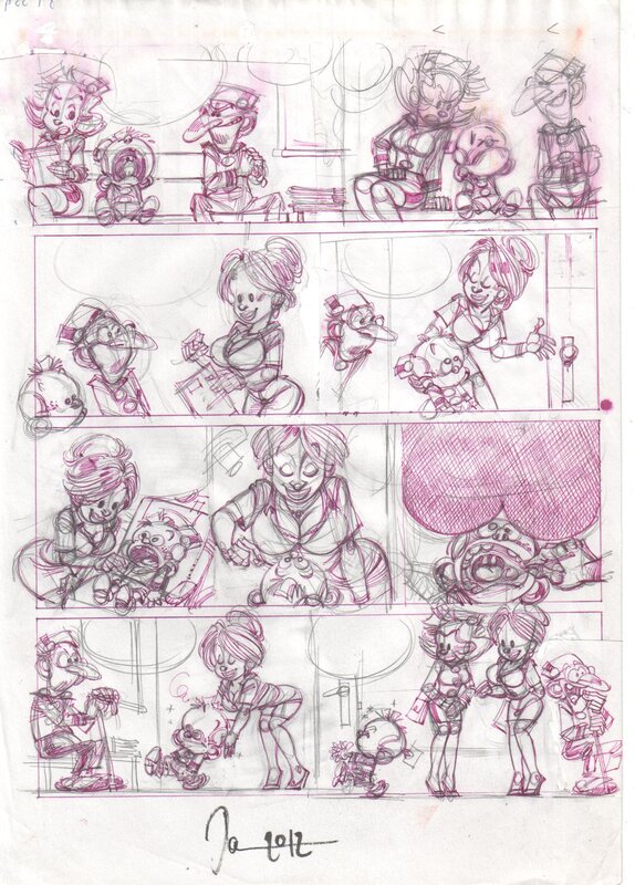 Petit Spirou par Dan Verlinden - Œuvre originale Petit Spirou par Dan Verlinden - Œuvre originale