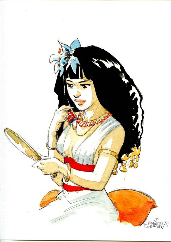 Isabelle Dethan, Mérésankh. Sur les terres d'Horus - Original Illustration