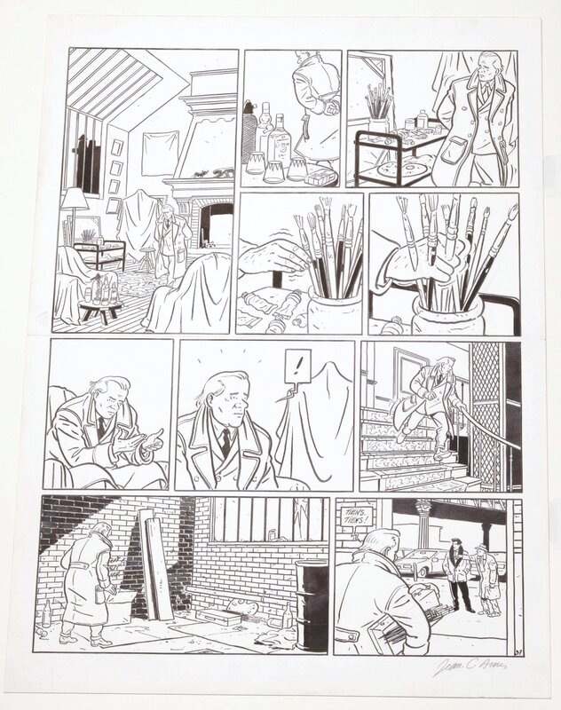 Jean-Claude Denis, L'ombre AU TABLEAU PAGE 37 - Comic Strip