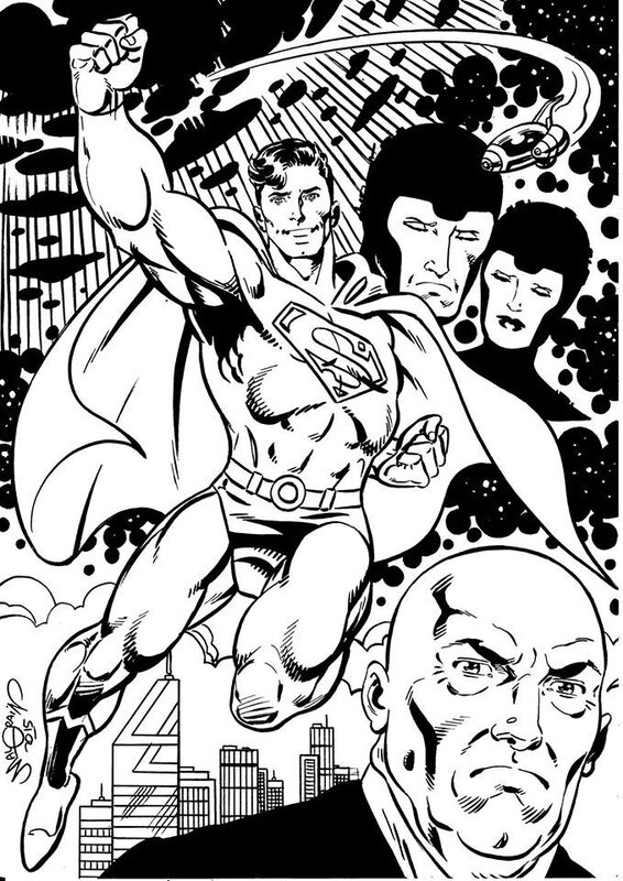 Superman par chris malgrain - Illustration originale