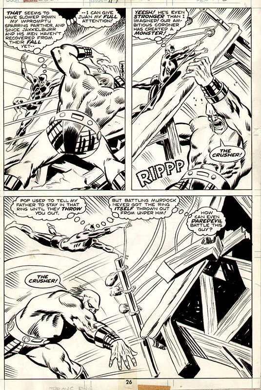 Daredevil #119 par Bob Brown, Don Heck - Planche originale