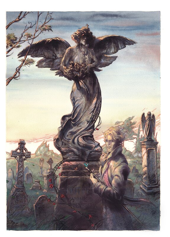 For sale - Dorian Gray by Enrique Corominas - Original Illustration