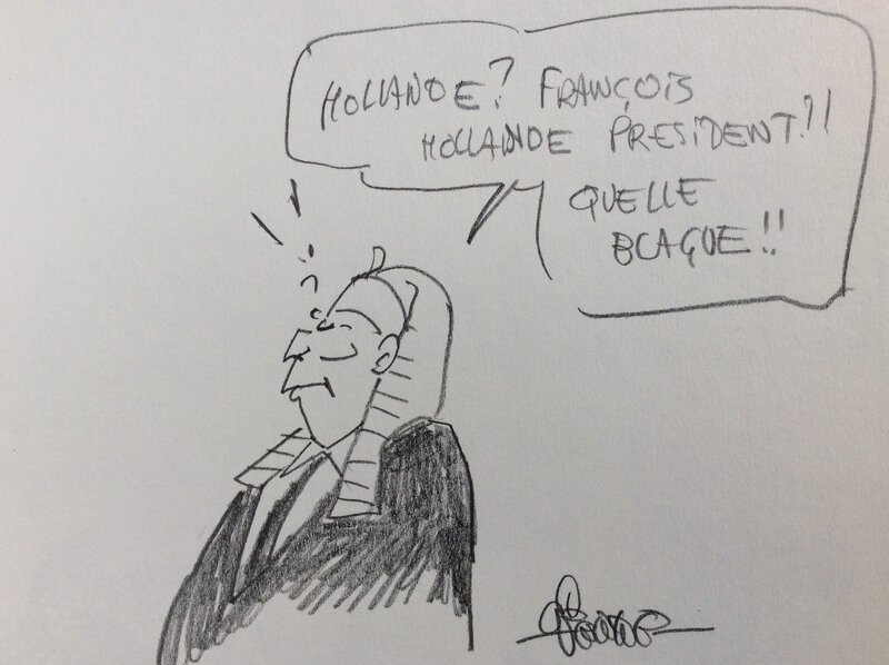 Régis Franc, La cohabitation - François Mitterrand - Dédicace