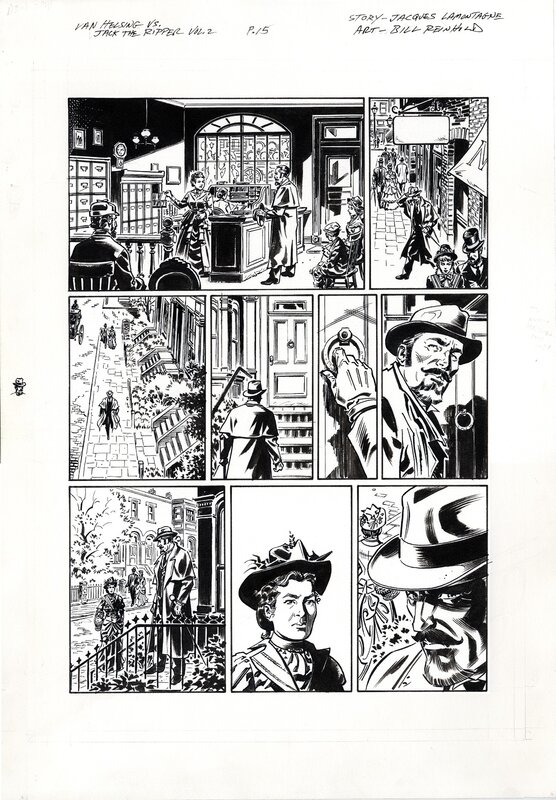 Bill Reinhold, Jacques Lamontagne, Van Helsing Vs. Jack the Ripper Vol.2 p.15-SOLD - Comic Strip