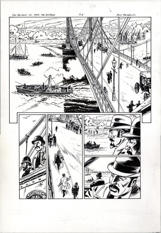 Bill Reinhold, Jacques Lamontagne, Van Helsing Vs. Jack the Ripper Vol.2 p.8 - Comic Strip