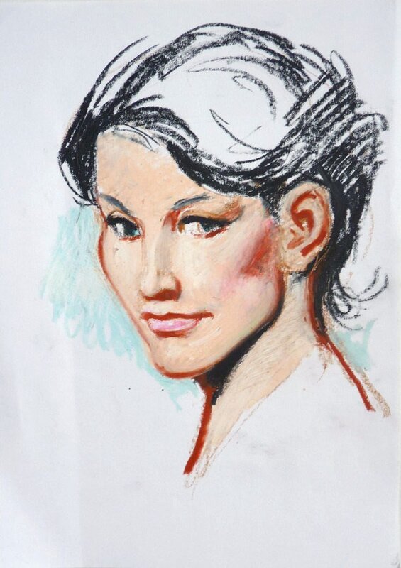 Jeune femme by George Martin - Original art