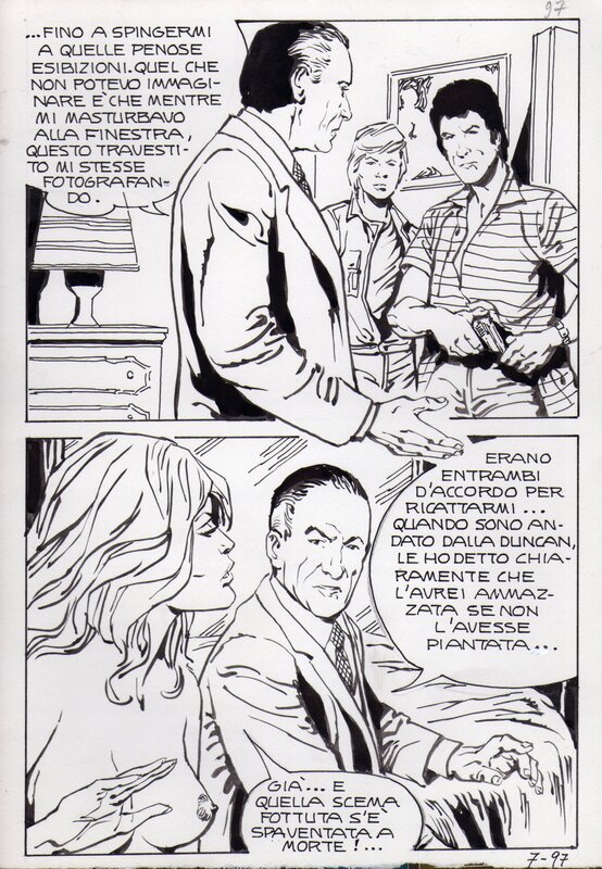 Luciano Bernasconi, L'ezibizionista , planche 97 - revue non identifiée, Edifumetto (années 1970) - Comic Strip
