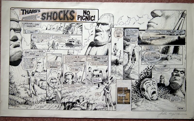 Tharg's Future Shock - No Picnic!  2000AD Prog 272 - John Higgins & Alan Moore - Comic Strip
