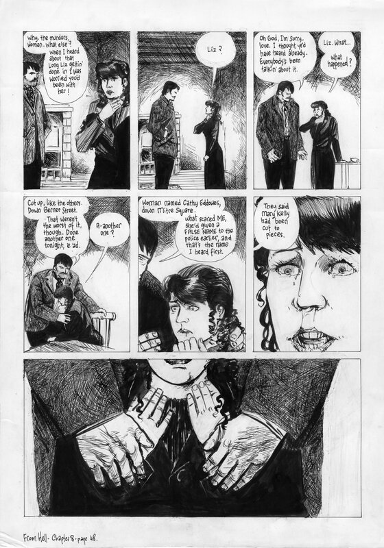 Eddie Campbell, Alan Moore, From Hell Ch 8, page 48 - Planche originale