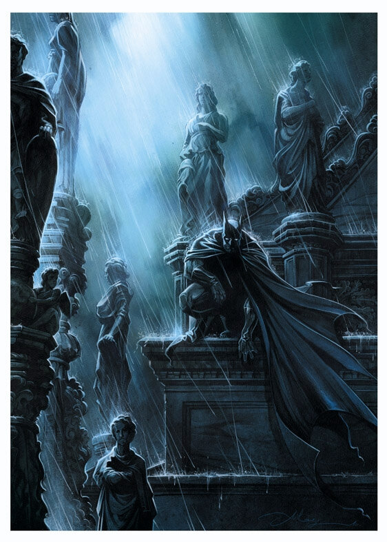 Batman a Venise - Anthony Jean - Original Illustration