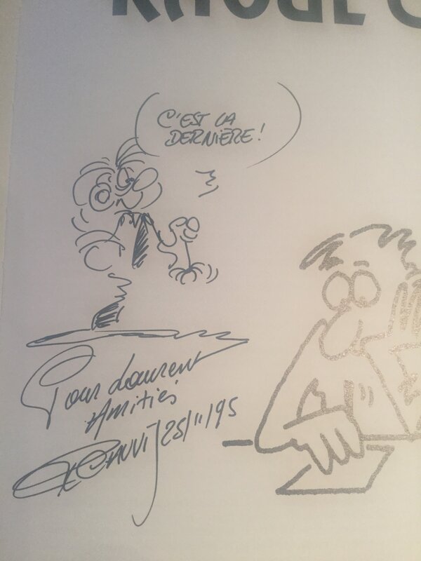 Le livre d'or by Raoul Cauvin - Sketch Le livre d'or by Raoul Cauvin - Sketch