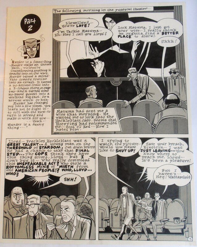 Daniel Clowes, Lloyd LLEWELLYN : CRAZY HOT-ROD...BEYOND JUPITER - Comic Strip