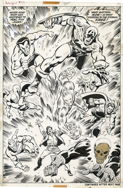 Avengers 97 page 9 par John Buscema, Tom Palmer - Planche originale