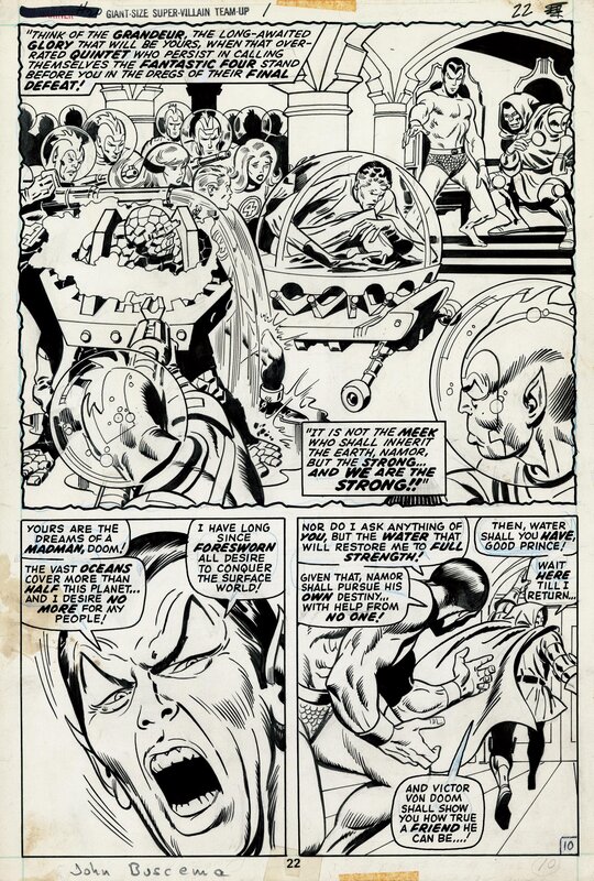 John Buscema, Johnny Craig, Sub-Mariner 20 page 10 - Comic Strip