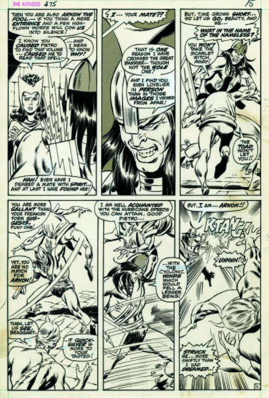 Avengers 75 page 11 par John Buscema, Tom Palmer - Planche originale