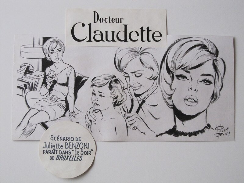 Docteur Claudette by Robert Bressy - Original Illustration