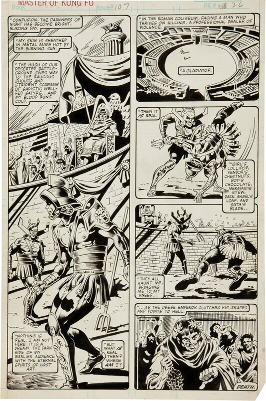 Gene Day, Master of Kung-Fu #107 - Comic Strip