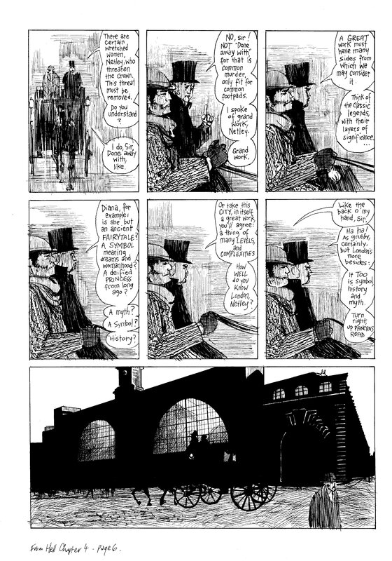 Eddie Campbell, Alan Moore, From Hell Ch. 4, page 6 - Planche originale