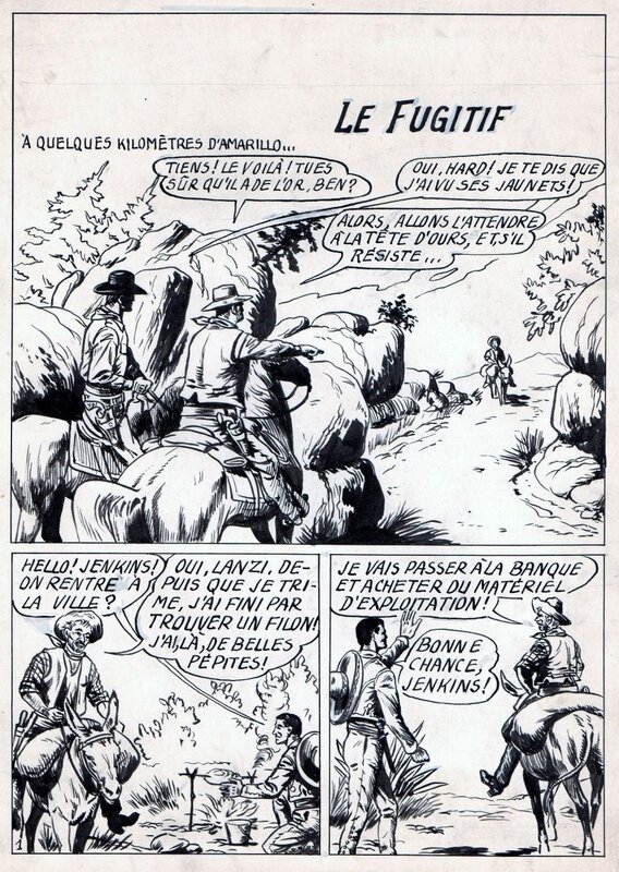 P Grammont, Gary Matson, Le fugitif - Tartine n°4, 1958, SFPI - Comic Strip