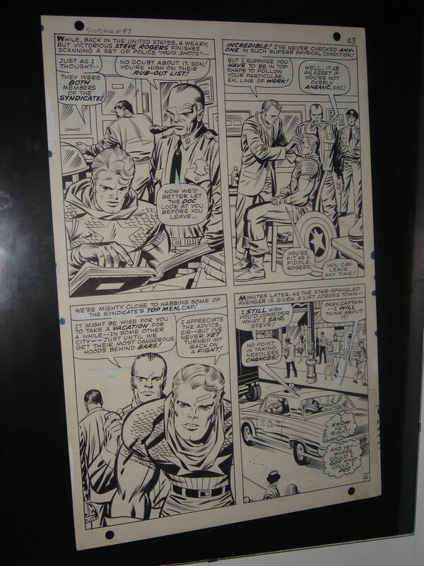 Jack Kirby, Joe Sinnott, Stan Lee, Captain America - TALES OF SUSPENSE - Comic Strip
