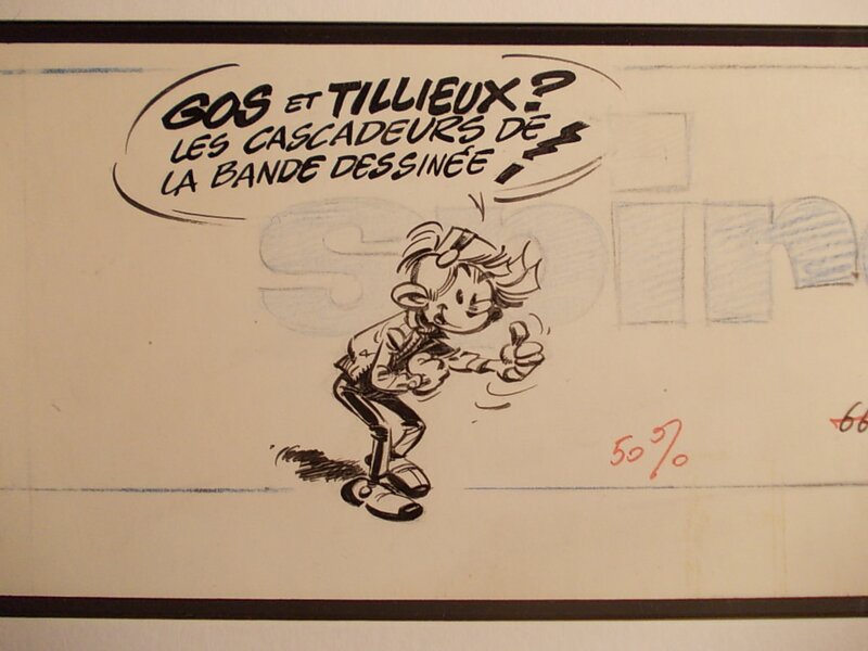 Spirou, 1970. par André Franquin - Illustration originale