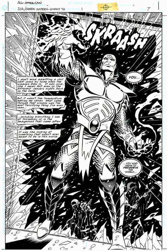 Eduardo Barreto, Ron Marz, Kurt Hathaway, All American JSA Green lantern / Johnny Thunder #1 P7 - Comic Strip
