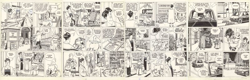 René Pétillon, Jack Palmer-Les Disparus d'Apostrophes-PL 8-9-10-14 - Comic Strip