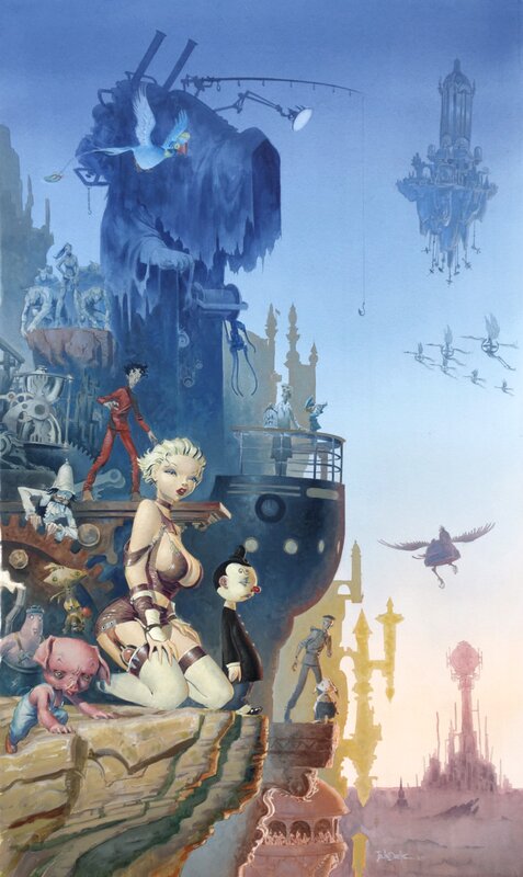 Le monde d'Azimut par Jean-Baptiste Andréae - Illustration originale