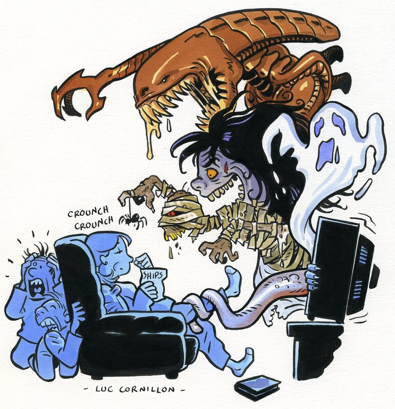 J’ai Pas Peur par Luc Cornillon - Illustration originale