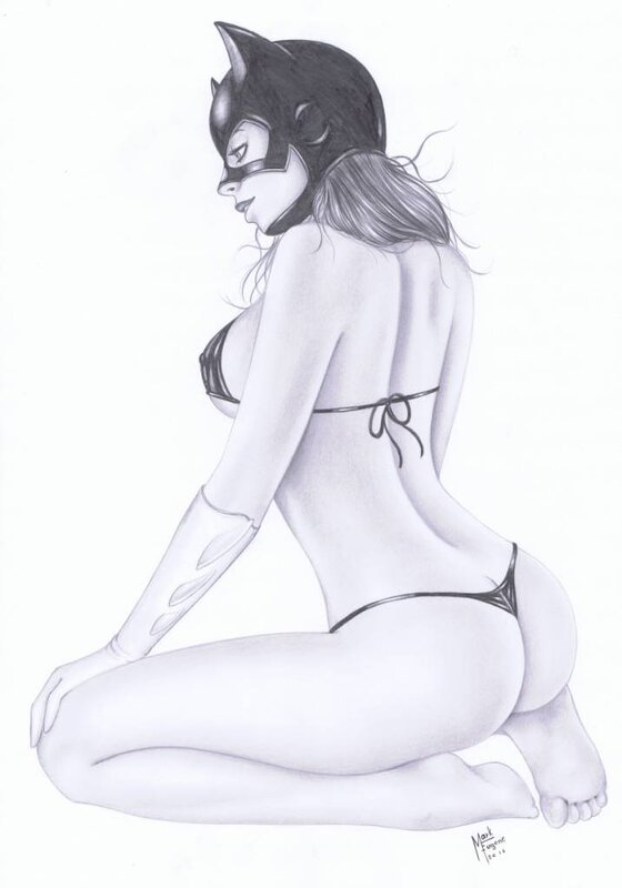 Catwoman par Eugene - Illustration originale
