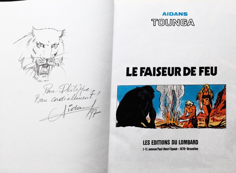Edouard Aidans, Tounga  LE FAISEUR DE FEU - Sketch