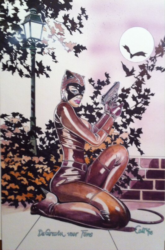 Carry Brugman Catwoman - Illustration originale
