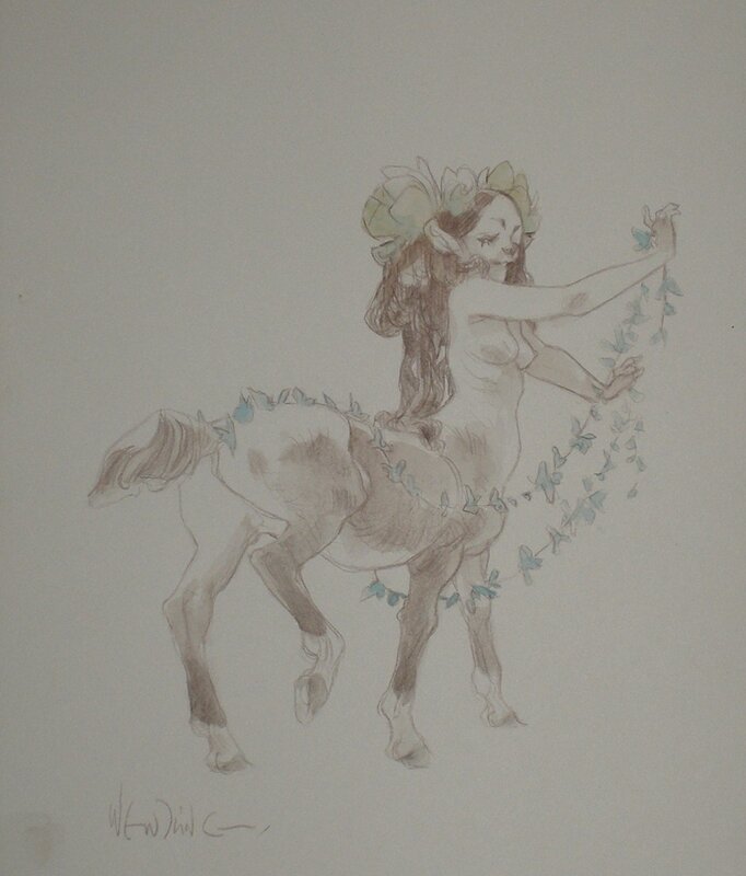 Claire Wendling Centaurette - Original art