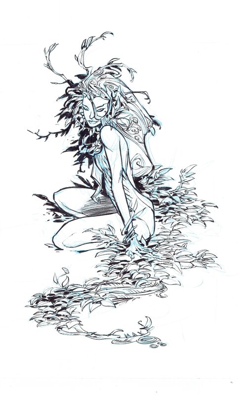 Eric Canete Poison Ivy - Illustration originale