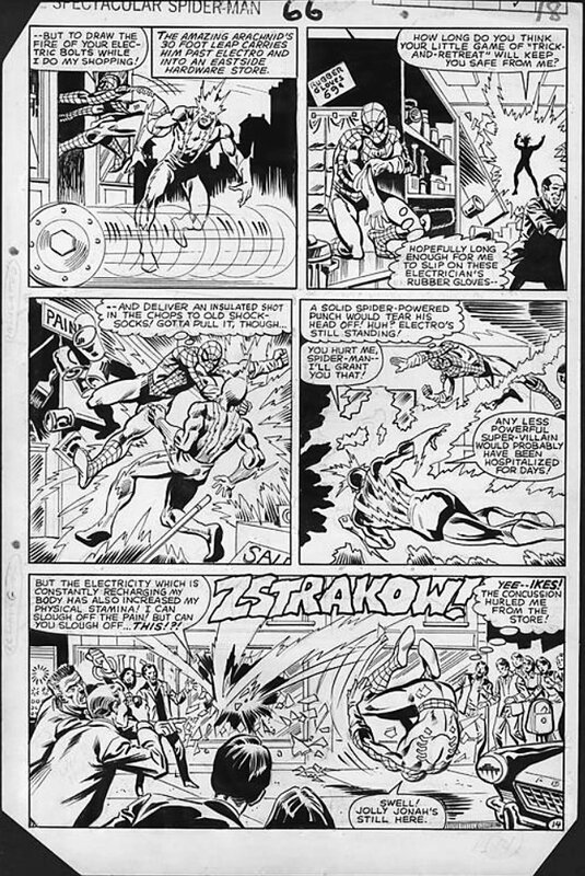 Ed Hannigan, Jim Mooney, Spectacular Spider man# 66 - Planche originale